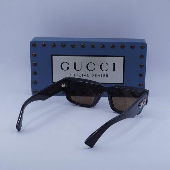 Gucci GG1838S 005 Cat Eye Sunglasses - Shiny Grey - Picture 9 of 10